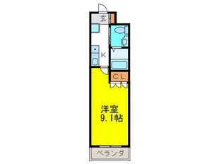 ヴィラフェザントⅡの物件間取画像